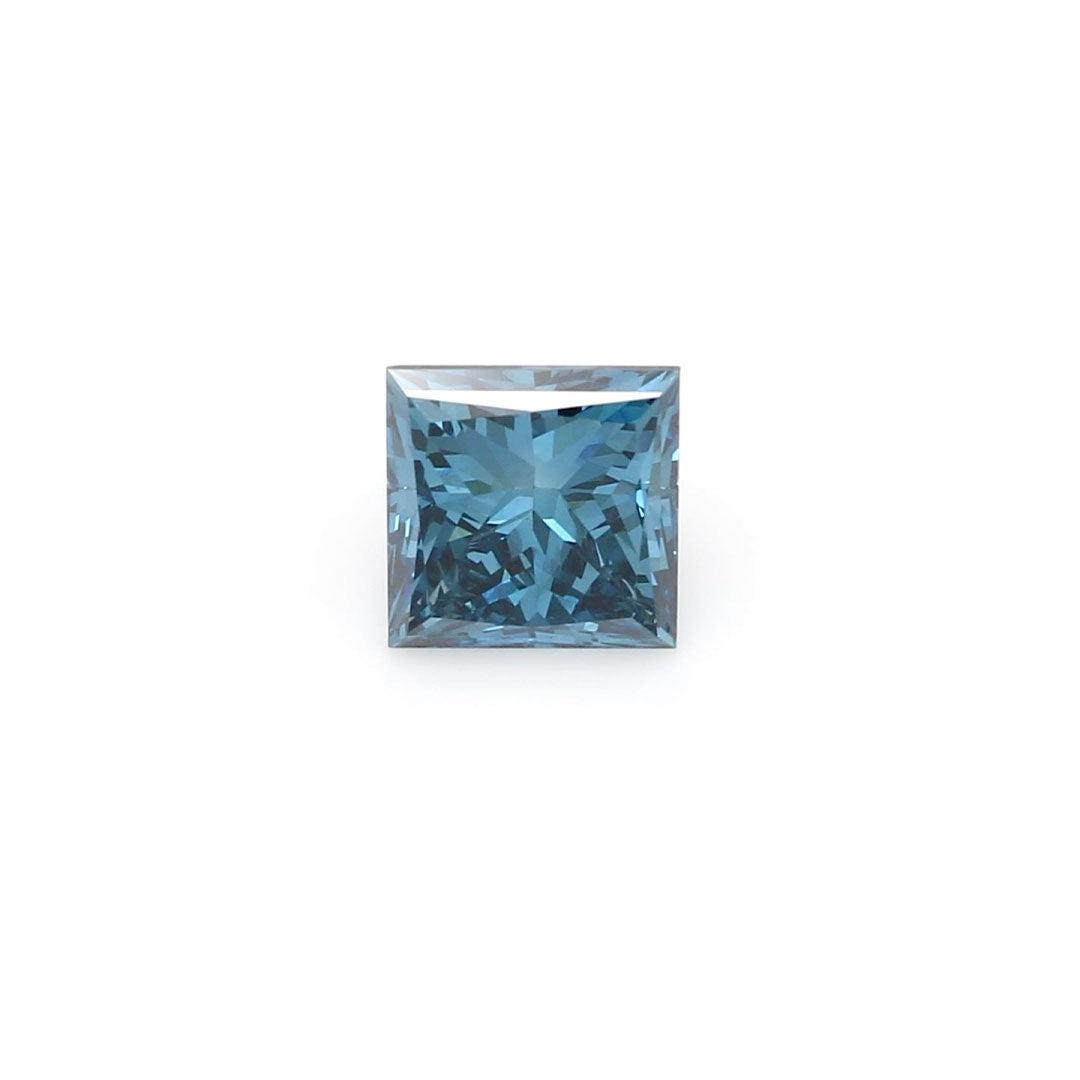 Loose 0.98 Carat Deep Blue VS2 IGI Certified Lab Grown Princess Diamonds