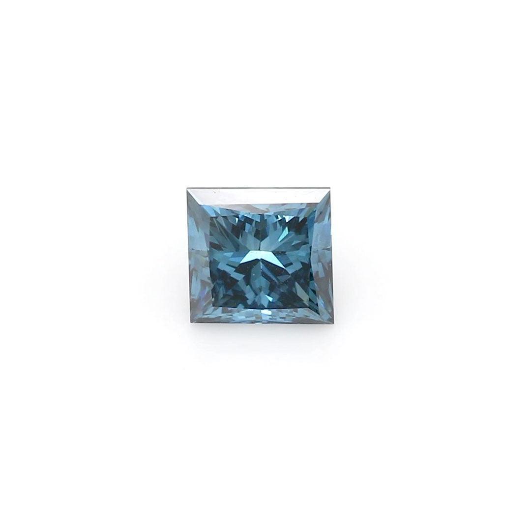 Loose 1 Carat Dark Blue SI1 IGI Certified Lab Grown Princess Diamonds