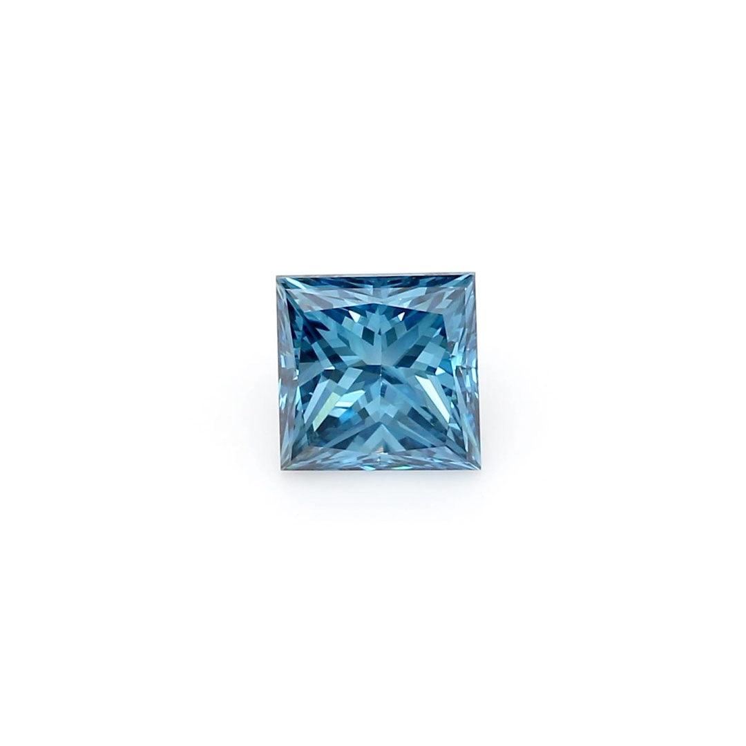 Loose 0.93 Carat Deep Blue VS1 IGI Certified Lab Grown Princess Diamonds