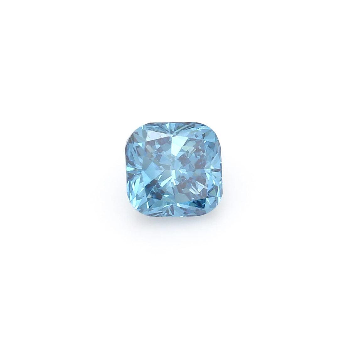 Loose 1.04 Carat Dark Blue VS1 IGI Certified Lab Grown Cushion Diamonds