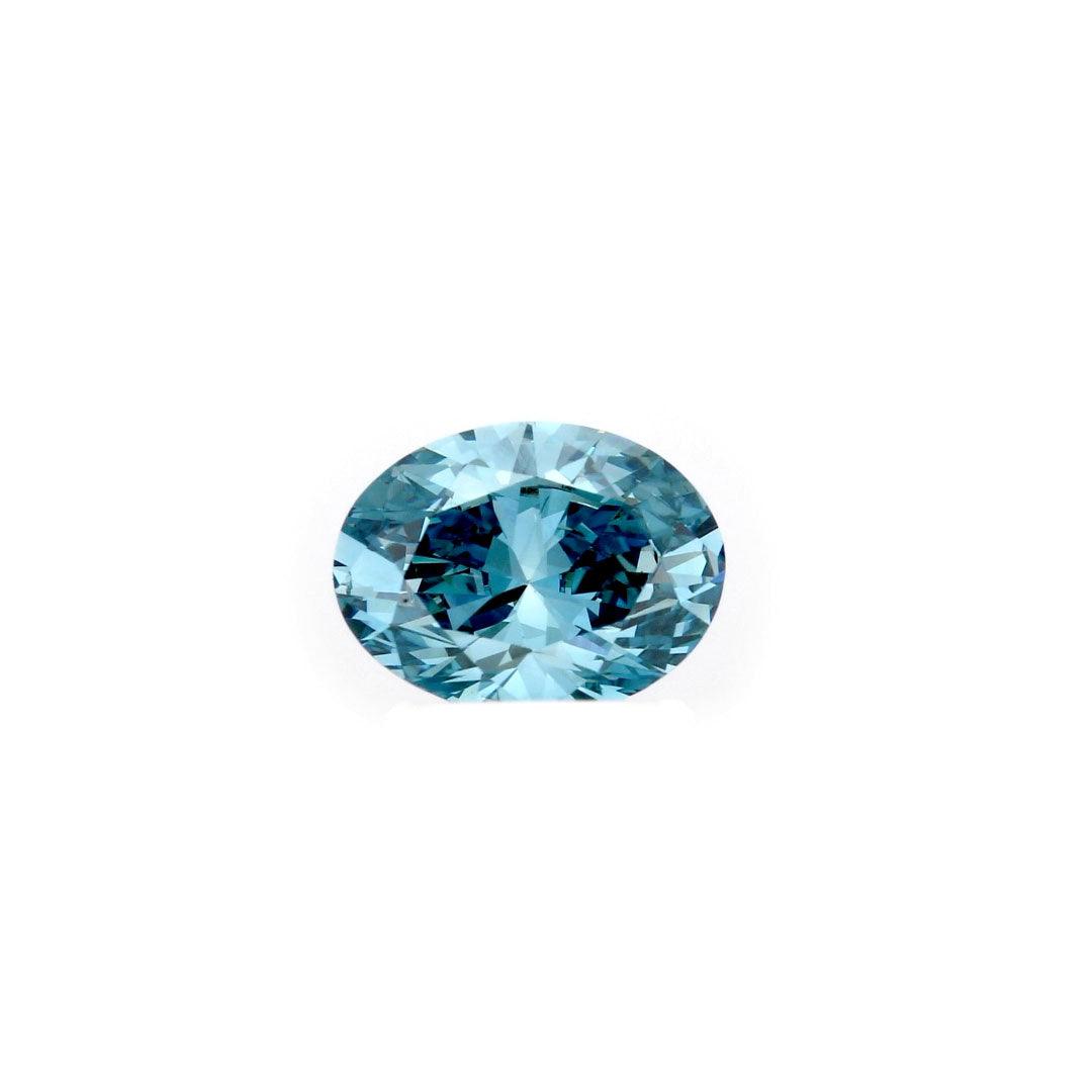 Loose 1.01 Carat Deep Blue SI1 IGI Certified Lab Grown Oval Diamonds