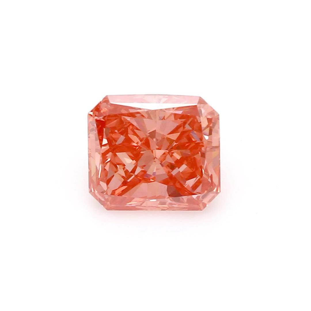Loose 0.87 Carat Intense Pink SI1 IGI Certified Lab Grown Radiant Diamonds