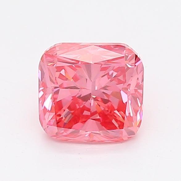 Loose 1.03 Carat Vivid Pink VS2 IGI Certified Lab Grown Cushion Diamonds