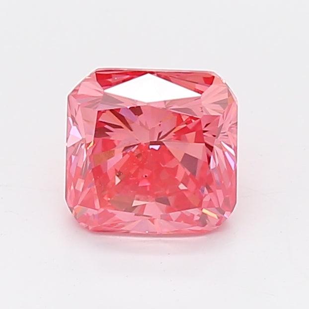 Loose 1.13 Carat Deep Pink VS2 IGI Certified Lab Grown Radiant Diamonds