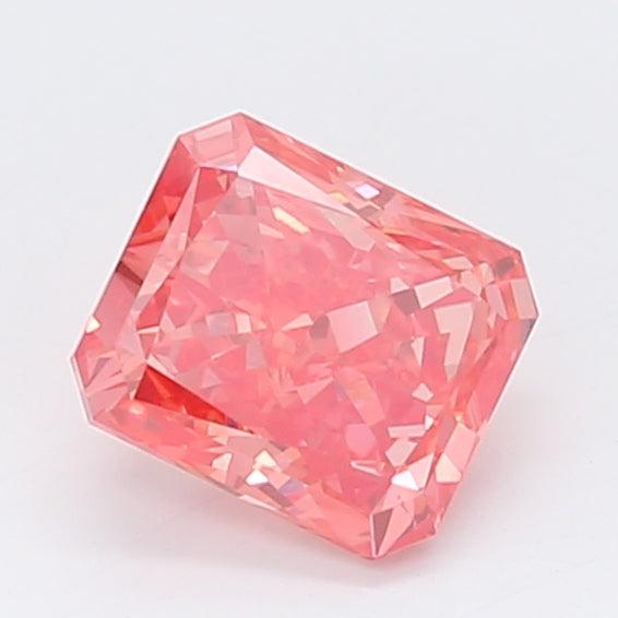 Loose 1.03 Carat Vivid Pink VS1 IGI Certified Lab Grown Radiant Diamonds