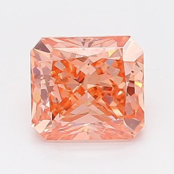 Loose 1.13 Carat Fancy Pink SI1 IGI Certified Lab Grown Cushion Diamonds