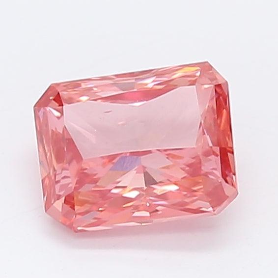 Loose 1.06 Carat Intense Pink VS2 IGI Certified Lab Grown Radiant Diamonds