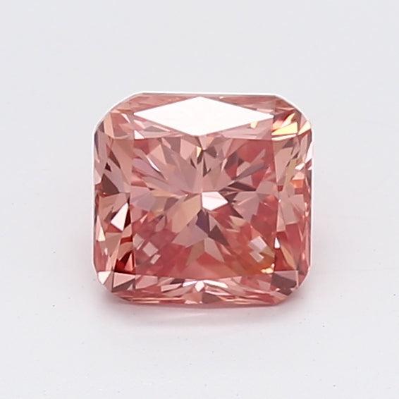 Loose 0.82 Carat Vivid Pink SI1 IGI Certified Lab Grown Cushion Diamonds
