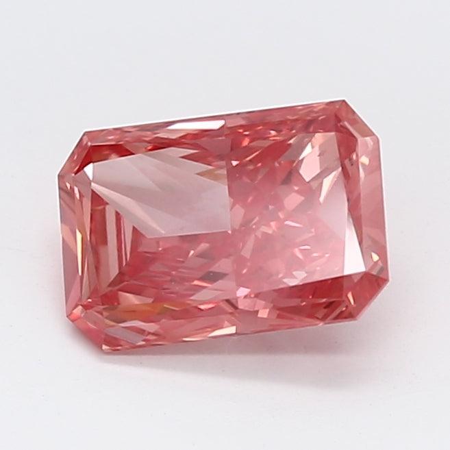 Loose 1.22 Carat Vivid Pink VS1 IGI Certified Lab Grown Radiant Diamonds