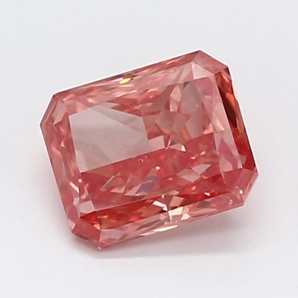 Loose 1.11 Carat Vivid Pink SI1 IGI Certified Lab Grown Radiant Diamonds