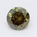 Loose 0.95 Carat Dark Green SI1 IGI Certified Lab Grown Round Diamonds