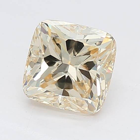 Loose 1.02 Carat Light Yellow SI1 IGI Certified Lab Grown Cushion Diamonds