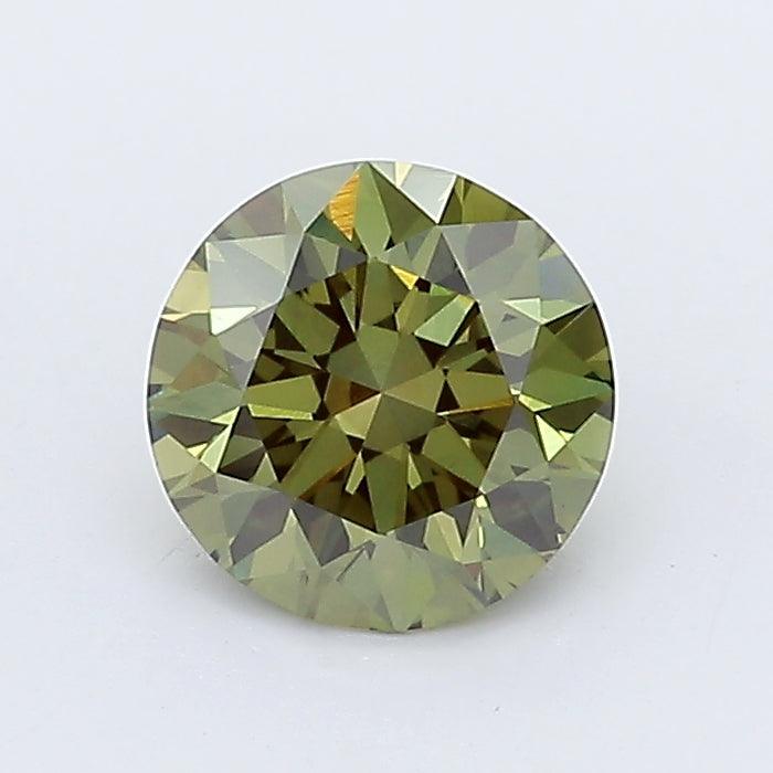 Loose 0.97 Carat Deep Green VS2 IGI Certified Lab Grown Round Diamonds