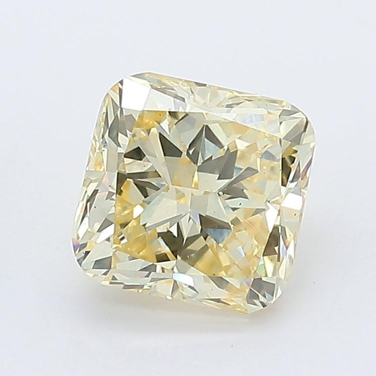Loose 1.69 Carat Intense Yellow VS2 IGI Certified Lab Grown Radiant Diamonds