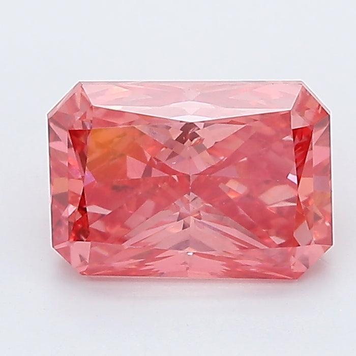 Loose 1.99 Carat Vivid Pink SI1 IGI Certified Lab Grown Radiant Diamonds
