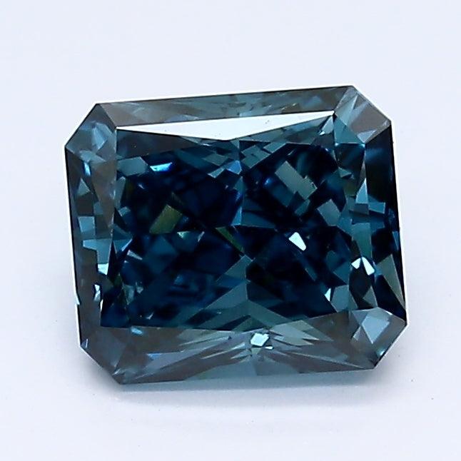 Loose 1.17 Carat Deep Blue VS2 IGI Certified Lab Grown Radiant Diamonds