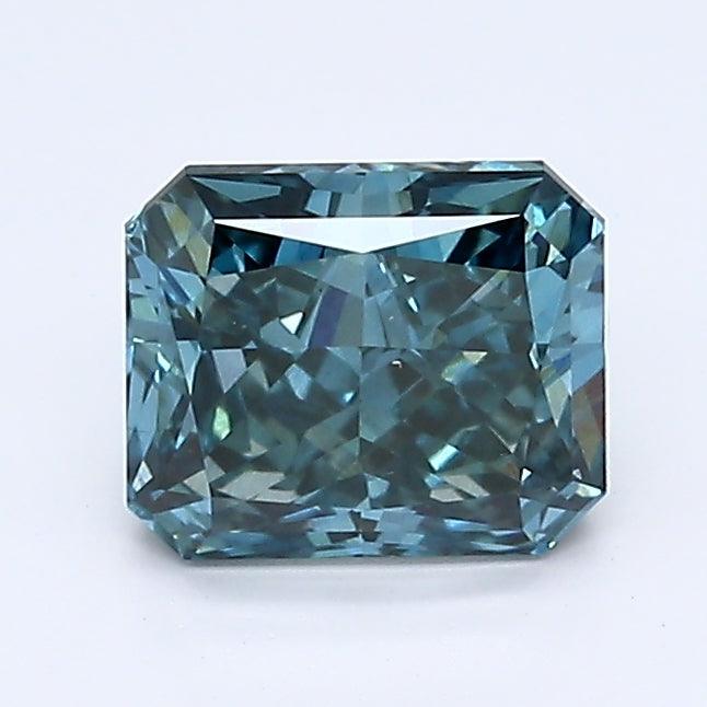 Loose 1.08 Carat Deep Blue VS2 IGI Certified Lab Grown Radiant Diamonds