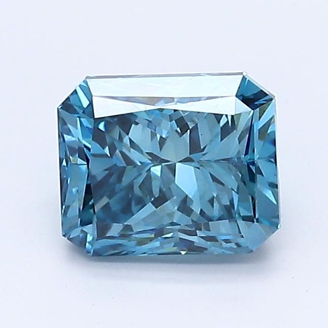 Loose 1.07 Carat Deep Blue VS2 IGI Certified Lab Grown Radiant Diamonds