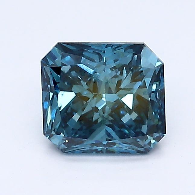 Loose 0.91 Carat Deep Blue VVS2 IGI Certified Lab Grown Radiant Diamonds