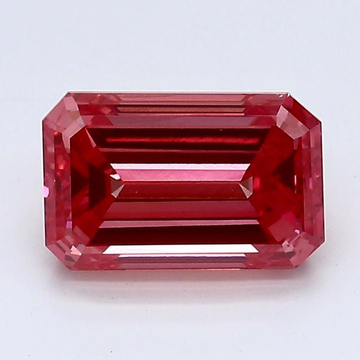 Loose 1.57 Carat Vivid Pink VS1 IGI Certified Lab Grown Emerald Diamonds