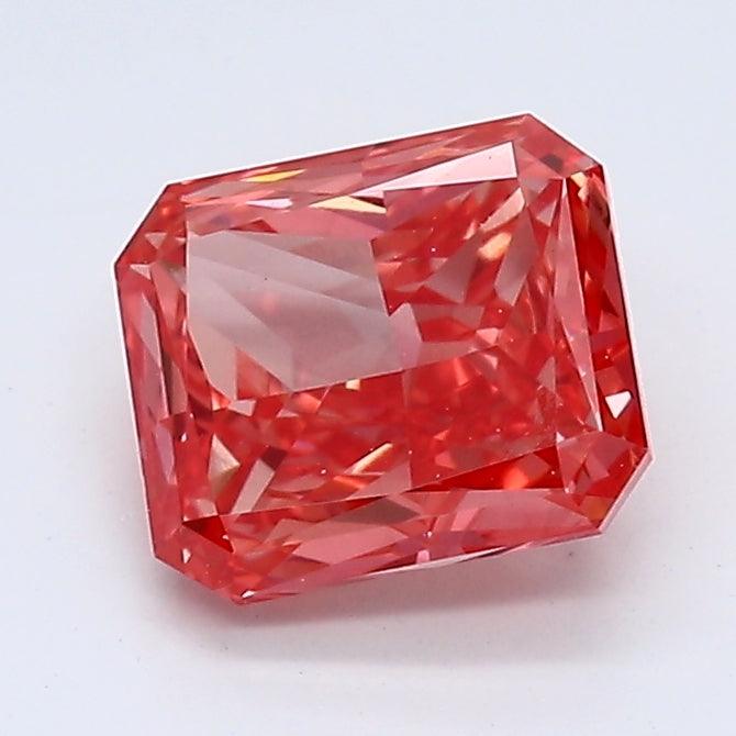 Loose 1.2 Carat Vivid Pink VS1 IGI Certified Lab Grown Radiant Diamonds