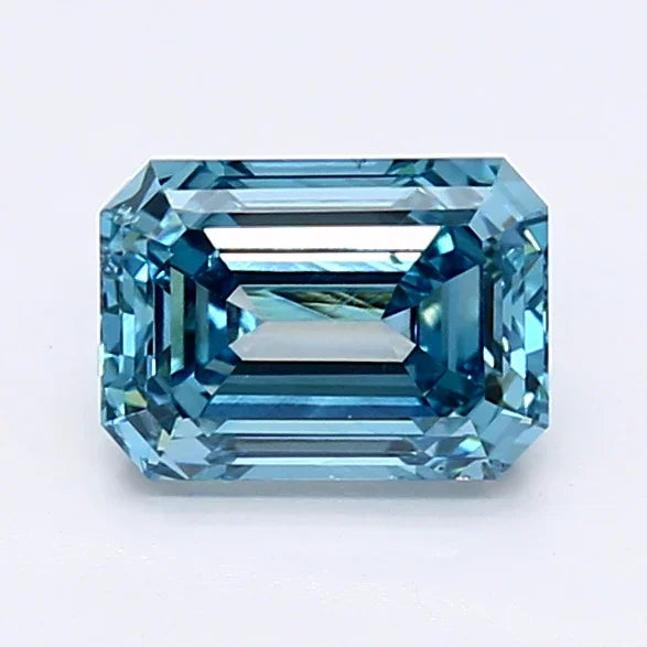 Loose 1.1 Carat Fancy Blue SI1 IGI Certified Lab Grown Emerald Diamonds
