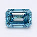 Loose 1.1 Carat Fancy Blue SI1 IGI Certified Lab Grown Emerald Diamonds