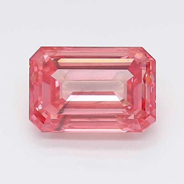 Loose 1.27 Carat Intense Pink SI1 IGI Certified Lab Grown Emerald Diamonds