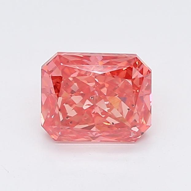 Loose 1.05 Carat Vivid Pink SI2 IGI Certified Lab Grown Radiant Diamonds