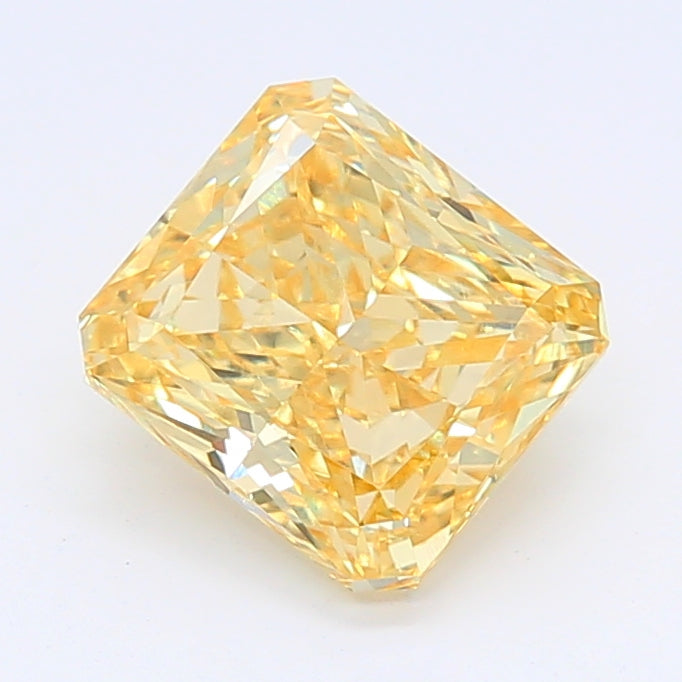 Loose 1.9 Carat Intense Yellow VS2 IGI Certified Lab Grown Radiant Diamonds