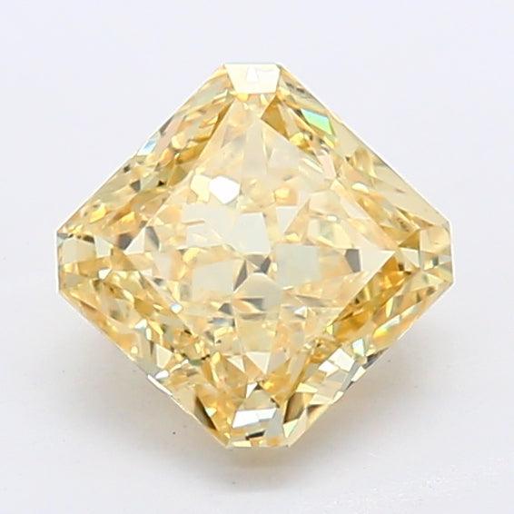 Loose 1.17 Carat Intense Yellow SI1 IGI Certified Lab Grown Radiant Diamonds