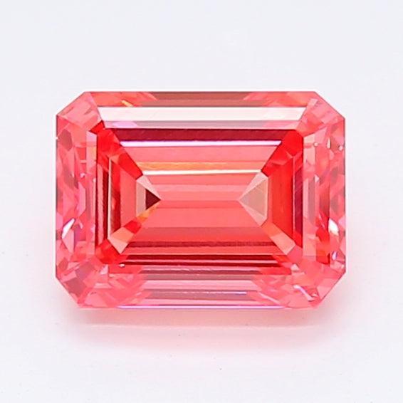 Loose 1.35 Carat Deep Pink VS2 IGI Certified Lab Grown Emerald Diamonds