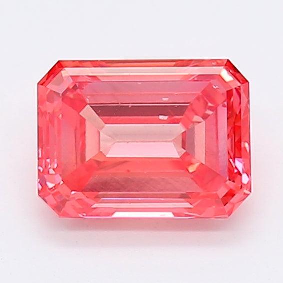 Loose 1.22 Carat Vivid Pink SI1 IGI Certified Lab Grown Emerald Diamonds