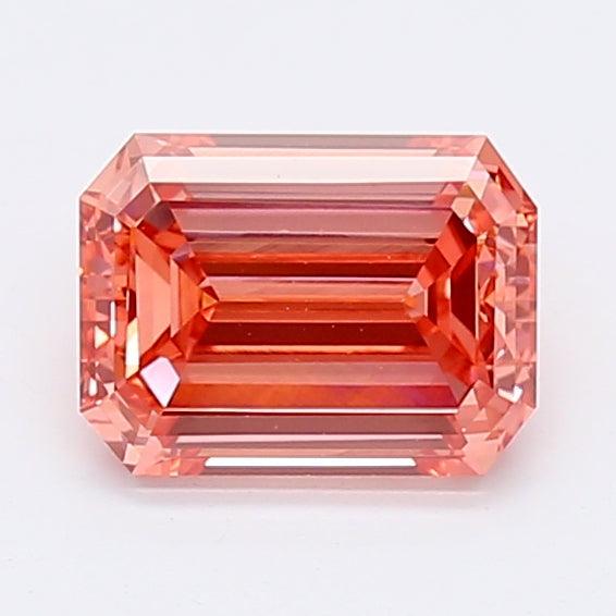 Loose 1.09 Carat Intense Pink SI1 IGI Certified Lab Grown Emerald Diamonds