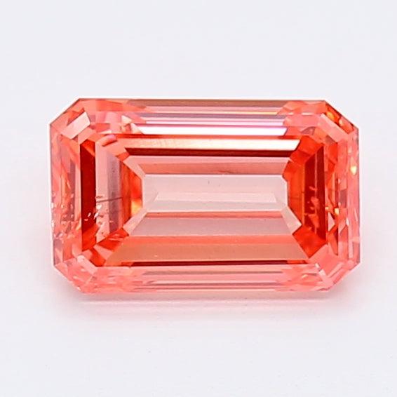 Loose 1.05 Carat Intense Pink SI1 IGI Certified Lab Grown Emerald Diamonds