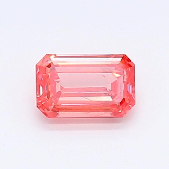 Loose 0.52 Carat Vivid Pink SI1 IGI Certified Lab Grown Emerald Diamonds