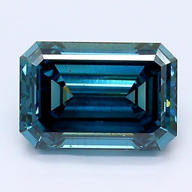 Loose 1.3 Carat Deep Blue SI2 IGI Certified Lab Grown Emerald Diamonds