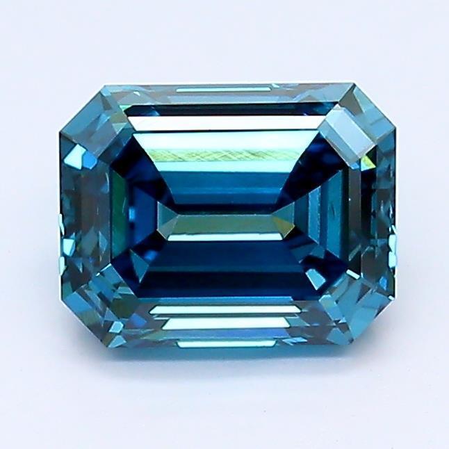 Loose 1.23 Carat Deep Blue VS2 IGI Certified Lab Grown Emerald Diamonds