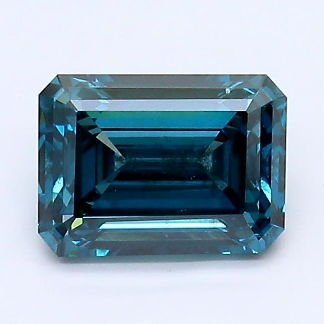 Loose 1.07 Carat Dark Blue VS2 IGI Certified Lab Grown Emerald Diamonds
