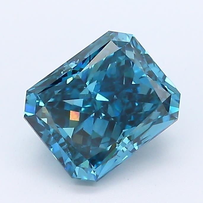 Loose 1.26 Carat Deep Blue SI1 IGI Certified Lab Grown Radiant Diamonds