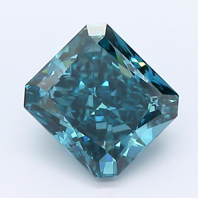 Loose 1.23 Carat Dark Blue VS2 IGI Certified Lab Grown Radiant Diamonds
