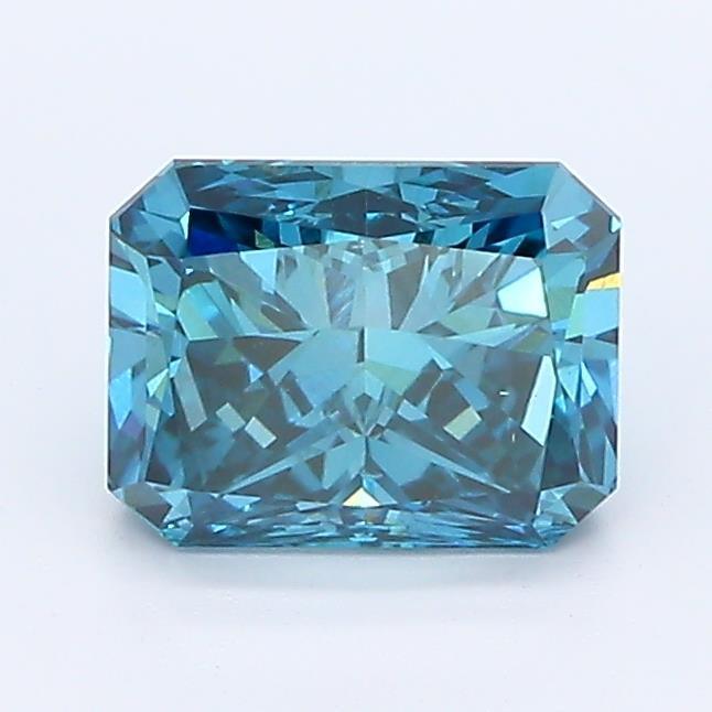 Loose 1.19 Carat Deep Blue SI2 IGI Certified Lab Grown Radiant Diamonds