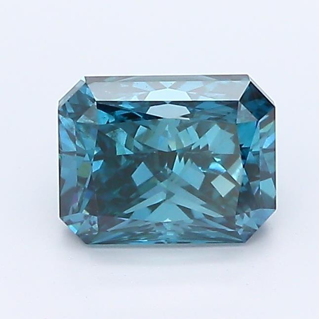 Loose 1.11 Carat Dark Blue VS2 IGI Certified Lab Grown Radiant Diamonds