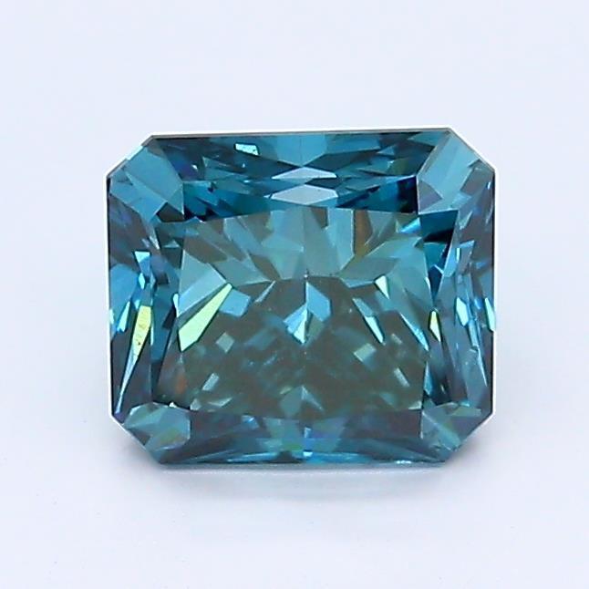 Loose 1.04 Carat Deep Blue SI1 IGI Certified Lab Grown Radiant Diamonds