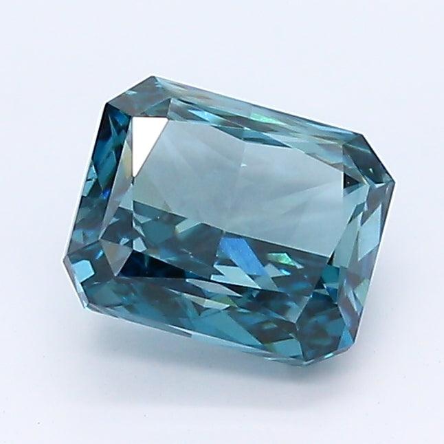 Loose 1.13 Carat Deep Blue SI1 IGI Certified Lab Grown Radiant Diamonds