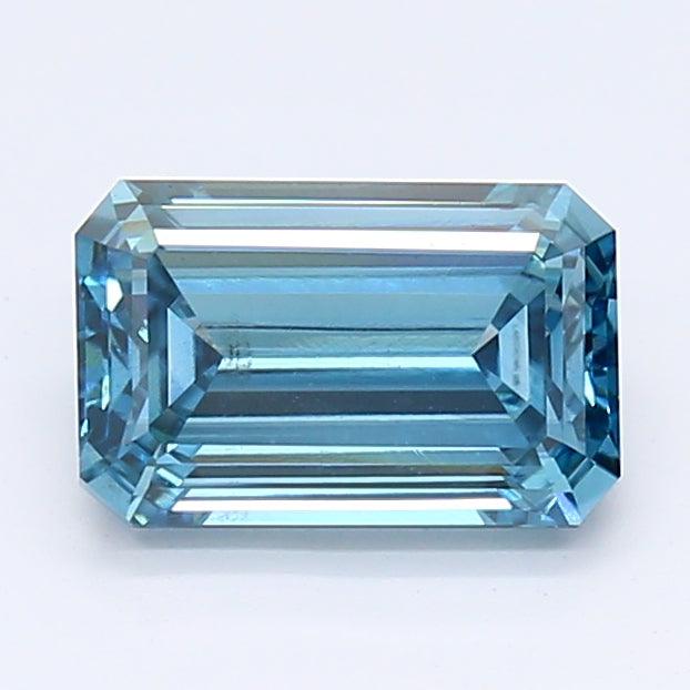 Loose 1.34 Carat Deep Blue SI1 IGI Certified Lab Grown Emerald Diamonds