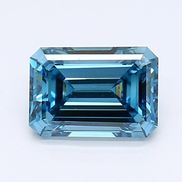 Loose 1.13 Carat Deep Blue VS1 IGI Certified Lab Grown Emerald Diamonds
