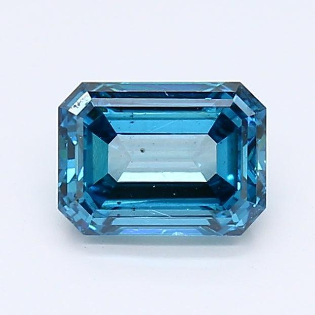 Loose 1.03 Carat Deep Blue SI1 IGI Certified Lab Grown Emerald Diamonds