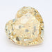 Loose 1.29 Carat Intense Yellow VS1 IGI Certified Lab Grown Heart Diamonds