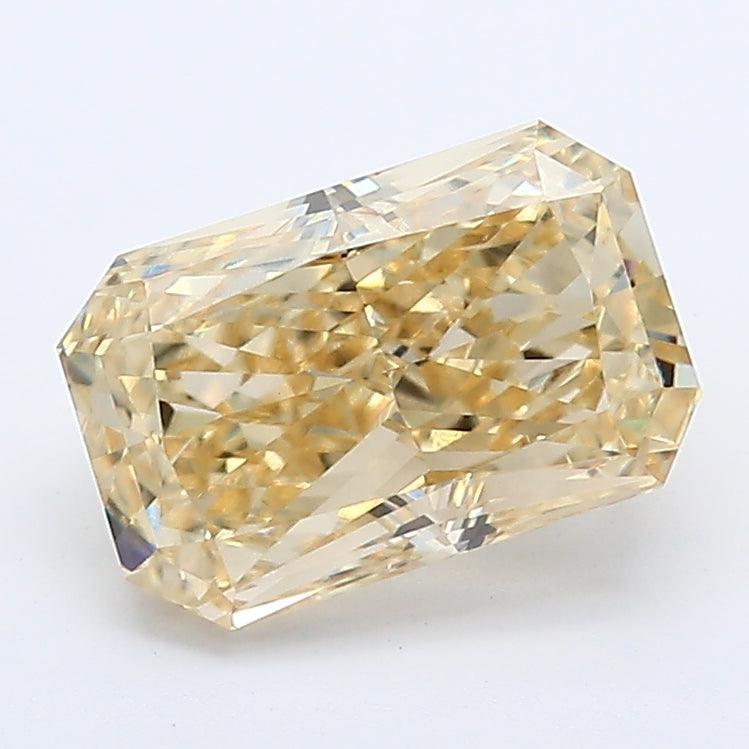 Loose 1.86 Carat Deep Yellow VS2 IGI Certified Lab Grown Radiant Diamonds